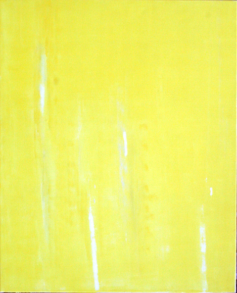 Toile jaune abstraite