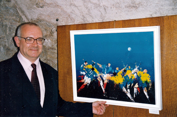 L'artiste devant Les Footballeurs