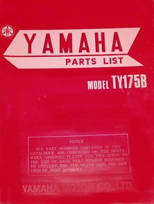 parts list 175 B