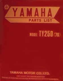 parts list TY 250 C