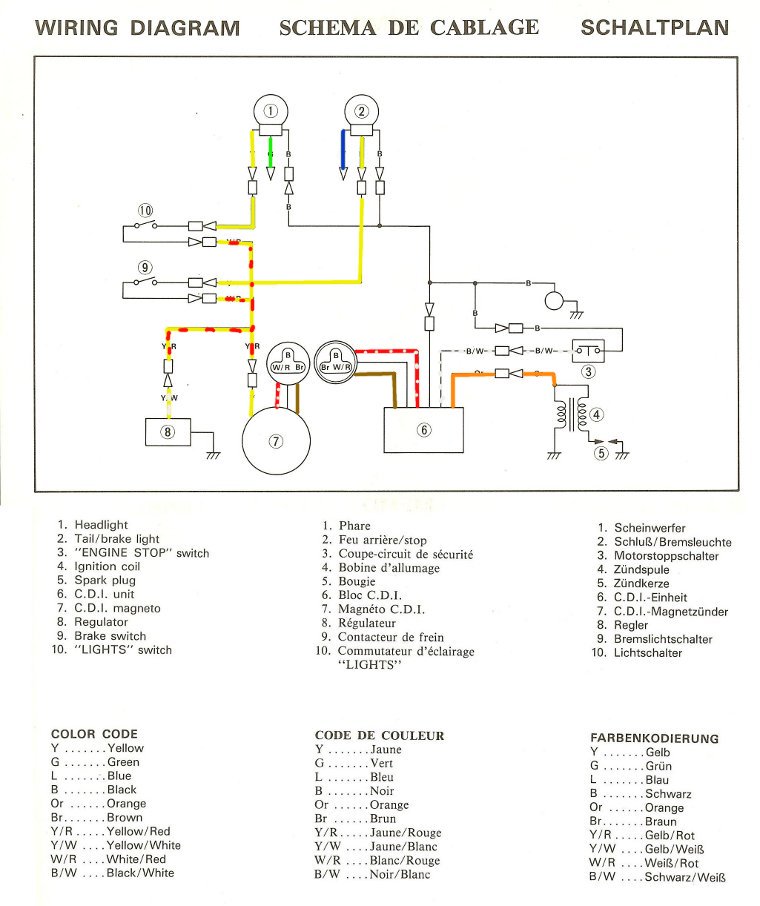 Yamaha 38 V wiring diagram